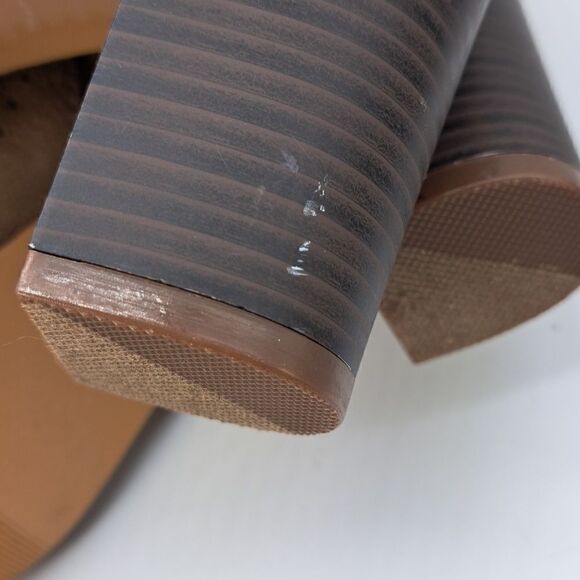 Francesca Women’s New Boot Open Toe Bootie Perforated Faux Suede Zipper Size 8.5 - Picture 8 of 10